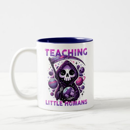 Kawaii Grim Reaper Teacher Coffee Mok (Links)