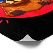 Kawaii Grond marmot Ik hou gewoon echt van schatti Poster (Hoek)