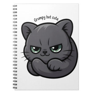 Kawaii Grumpy Cat voor Noten en Doodles Notitieboek