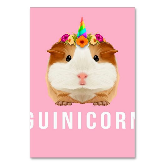 Kawaii Guinea Pig Unicorn Funny Pet Owner Gifts Kaart (Voorkant)