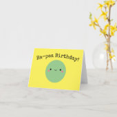 Kawaii Ha-pea Birthday | Kaart (Gele Bloem)