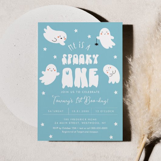 Kawaii Halloween 1e Boo-Day Verjaardag Jongen Meis Kaart