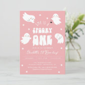 Kawaii Halloween 1e Boo-Day Verjaardagsfeestje Mei Kaart (Staand voorkant)