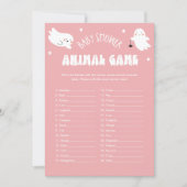 Kawaii Halloween Baby Dier Baby shower Spel Kaart (Voorkant)