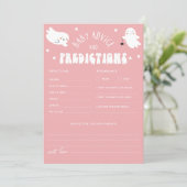 Kawaii Halloween Baby shower Advies & Voorspelling Kaart (Staand voorkant)