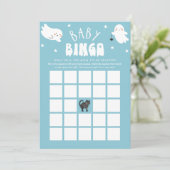 Kawaii Halloween Baby shower Bingo Game Kaart (Staand voorkant)
