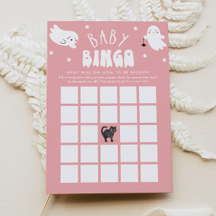 Kawaii Halloween Baby shower Bingo Game Kaart