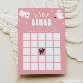 Kawaii Halloween Baby shower Bingo Game Kaart