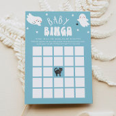 Kawaii Halloween Baby shower Bingo Game Kaart