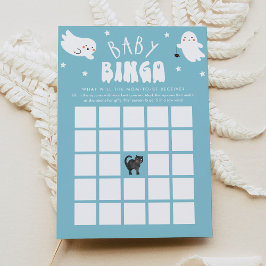 Kawaii Halloween Baby shower Bingo Game Kaart