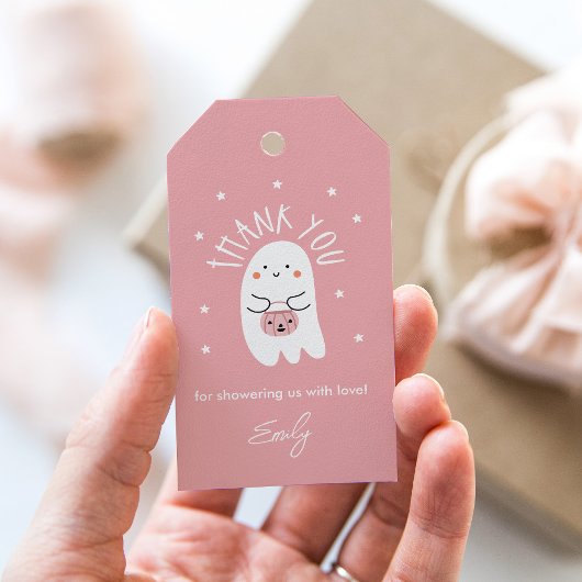 Kawaii Halloween Baby shower Favor Tag Cadeaulabel