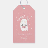 Kawaii Halloween Baby shower Favor Tag Cadeaulabel (Achterkant)