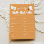 Kawaii Halloween Baby Word Scramble Game Kaart