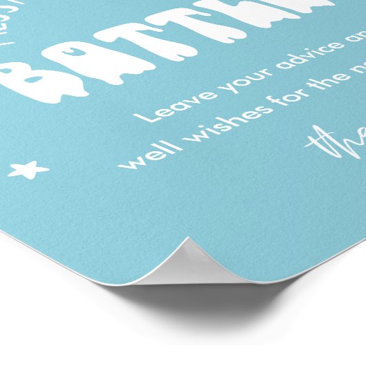 Kawaii Halloween Bericht in een Flessenteken Poster (Hoek)