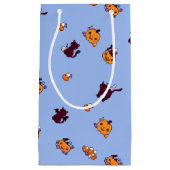 Kawaii Halloween Black Cats & Pumpkins Klein Cadeauzakje (Voorkant)