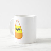 Kawaii Halloween Candy Corn Koffiemok (Voorkant links)