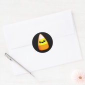 Kawaii Halloween Candy Corn Ronde Sticker (Envelop)