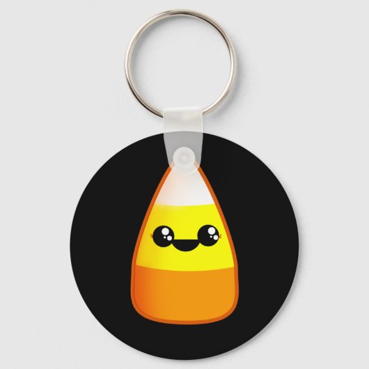Kawaii Halloween Candy Corn Sleutelhanger (Voorkant)