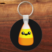 Kawaii Halloween Candy Corn Sleutelhanger (Voorkant)