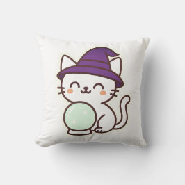 Kawaii Halloween Cat – Magisch en Schattig Spooky Kussen