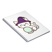 Kawaii Halloween Cat – Magisch en Schattig Spooky Notitieboek (Rechterzijde)