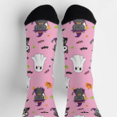 Kawaii Halloween Cats and Ghosts Sokken (Top)