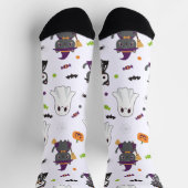 Kawaii Halloween Cats and Ghosts Sokken (Top)