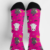 Kawaii Halloween Cats and Ghosts Sokken (Top)
