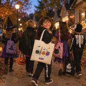 Kawaii Halloween Characters Personalized Tote Bag