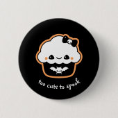 Kawaii Halloween Cupcake Ronde Button 5,7 Cm (Voorkant)