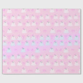 Kawaii Halloween | Cute Pastel Ghosts Cadeaupapier (Vlak)