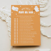 Kawaii Halloween die zei het mam of pap Baby spel Kaart