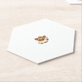 Kawaii Halloween Dog � Pumpkin Ghost Puppy Sticker Kartonnen Onderzetters (Schuin)