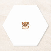 Kawaii Halloween Dog � Pumpkin Ghost Puppy Sticker Kartonnen Onderzetters (Voorkant)