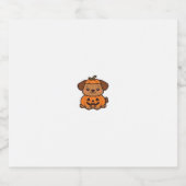Kawaii Halloween Dog � Pumpkin Puppy Sticker Class (Enkel label)