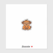 Kawaii Halloween Dog � Pumpkin Puppy Sticker Class (Vel)