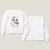 Kawaii Halloween Ghost Girl met pompoen (Voorkant /achterkant)