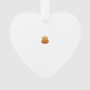 Kawaii Halloween-hond � Pompoen Puppystickers Doos Ornament