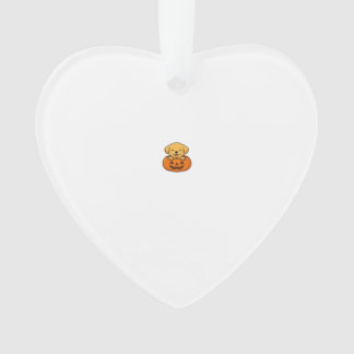 Kawaii Halloween-hond � Pompoen Puppystickers Doos Ornament
