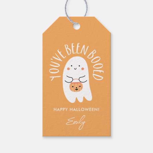 Kawaii Halloween Je bent uitgejouwd Label Cadeaulabel (Voorkant)