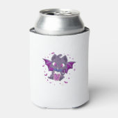 Kawaii Halloween Kat Boba Schattigee Anime Meisjes Blikjeskoeler (Blikje Voorkant)