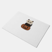 Kawaii Halloween Kat en pompoen Classic T-Shirt Deurmat (Schuin)