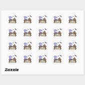 Kawaii Halloween magische drankjes - Hekserij Ronde Sticker (Vel)