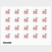 Kawaii Halloween magische drankjes Ronde Sticker (Vel)