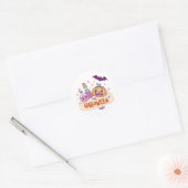 Kawaii Halloween magische drankjes Ronde Sticker (Envelop)
