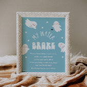 Kawaii Halloween Mijn Water Broke Baby shower Spel Poster