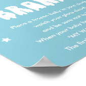 Kawaii Halloween Mijn Water Broke Baby shower Spel Poster (Hoek)