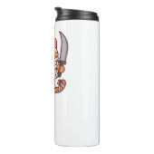 Kawaii Halloween Mummy Cat met Zwaard Classic T-Sh Thermosbeker (Geroteerd rechts)