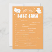 Kawaii Halloween Naam Die Baby Song Game Kaart (Voorkant)