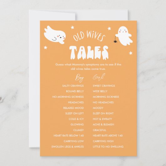 Kawaii Halloween Oude vrouwen Tales Baby shower Sp Kaart (Voorkant)